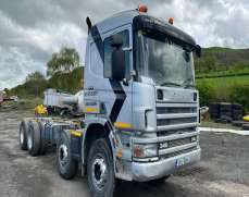 2005 Scania 114 C 340 8x4 32 Tons chassis can, Manual Gearbox